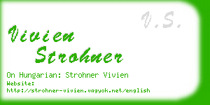 vivien strohner business card